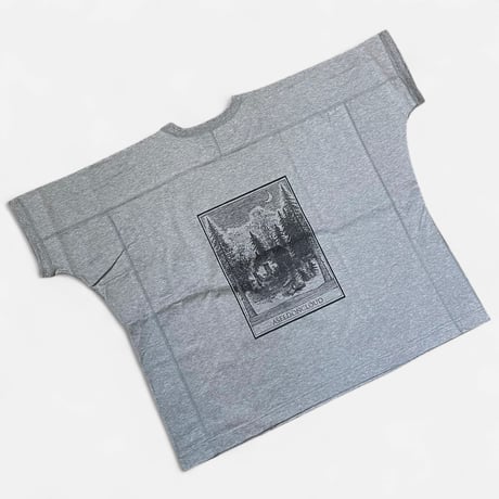 ASEEDONCLOUD"shokuonshitsu T-shirts shokuonshitsu back print"(grey)unisex