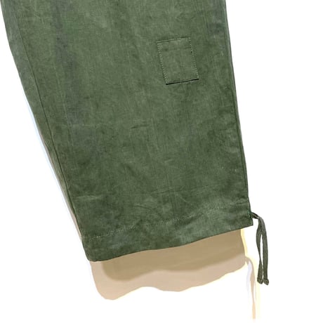 SlowHands”RCL tent loose wanderer pants"(olive-L)unisex
