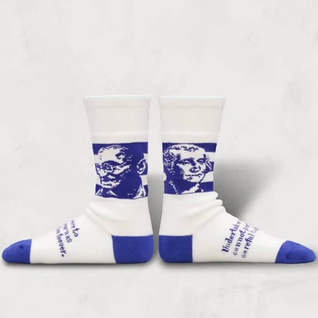decka quality socks "showatabe by BLU NA BOINNE"pile socks/wisdom
