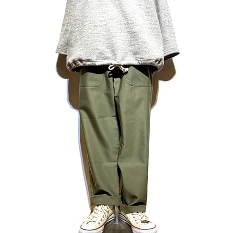 TigreBrocante"cotton×nylon mole skin baker pants"(khaki)unisex