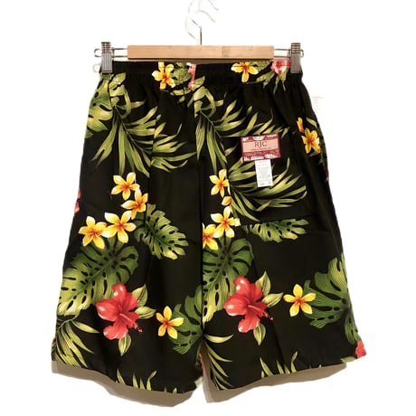 RJC cotton walk shorts (black botanical)