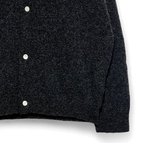 eyya"boucle twisted yarn cardigan"(charcoal)unisex