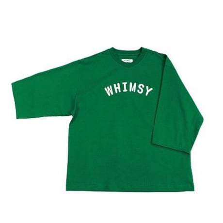 H.UNIT "jersey stitch V-neck quater sleeve"(green)unisex