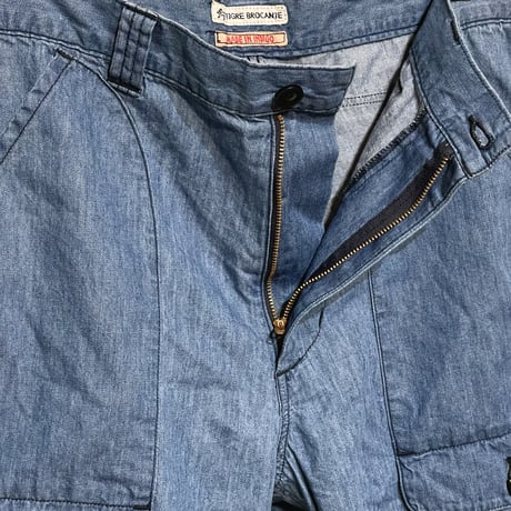 TigreBrocante"6.oz denim Hunting pants“(indigo fade)unisex