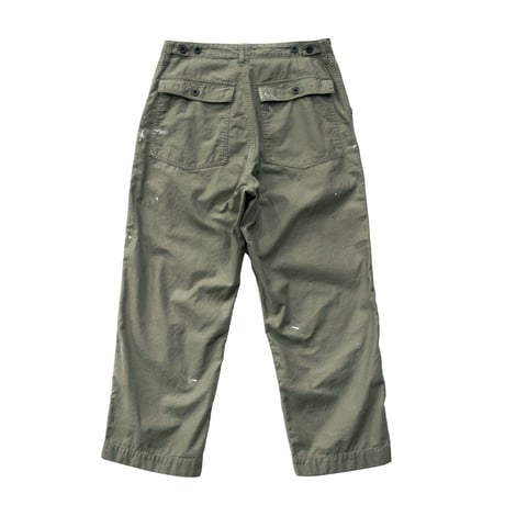 H.UNIT "Back satin fatigue pants" (khaki) unisex
