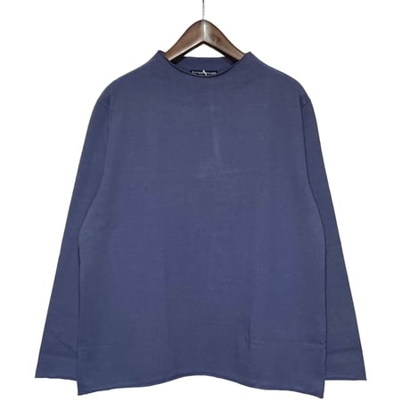TigreBrocante"medium hard 天竺 bottle neck 9分袖"(teal blue)unisex