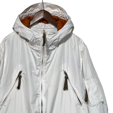 dip ltd "military type reflective nylon padding hooded jacktet" (white)unisex