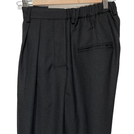 CAERULA PER LIGHTS"schola sage tuck pants"(black)unisex