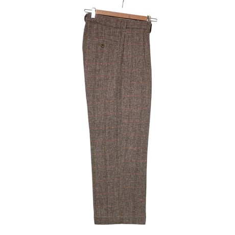 TigreBrocante "check herringbone wool comodo slacks"(beige)women's
