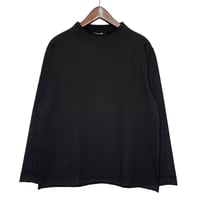 TigreBrocante"medium hard 天竺 bottle neck 9分袖"(black)unisex
