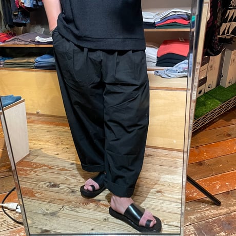 CAERULA PER LIGHTS"down proof tube pants"(black)unisex