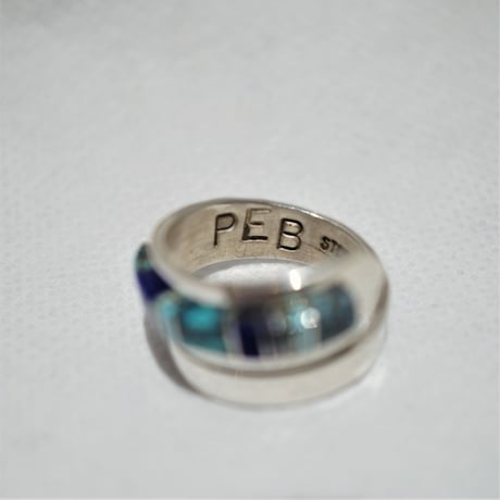 indian jewelry "PEF(navajo)"inlay ring