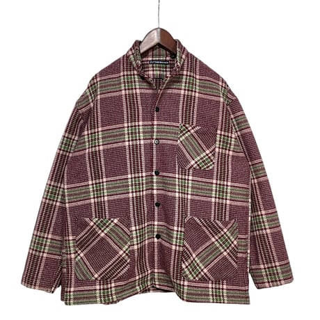 TigreBrocante "mule spinning check 3pocket foreman shirts”(red)unisex