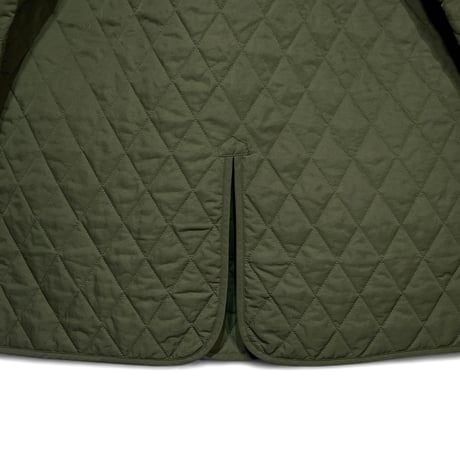 TigreBrocante"nylon twill quilting liner half coat“(khaki)women's