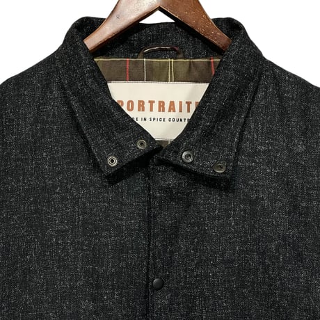 PORTRAITE"over vest"(charcoal tweed)unisex