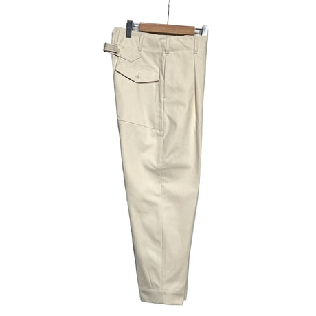 ASEEDONCLOUD"Handwerker cotton duck HW slacks" (off white) unisex