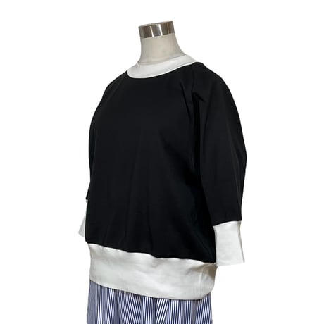amne "GIZA 3/4 crew" (black) women's