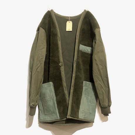 DEAD STOCK REMAKE"netherlands army boa liner"(olive)unisex(D)