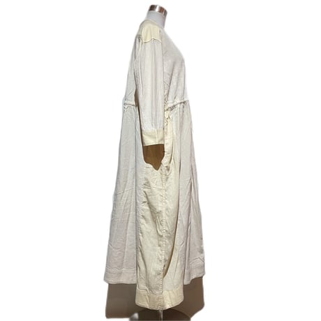 TigreBrocante "Jacquard mix york switch gather one-piece"(natural) women's