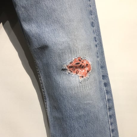 KNIFEWING "rebuild series" used US Levi's bandana remake(86C)unisex