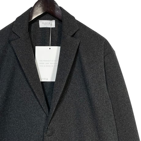 FLISTFIA"loose fit jacket cardigan"(charcoal houndstooth)unisex