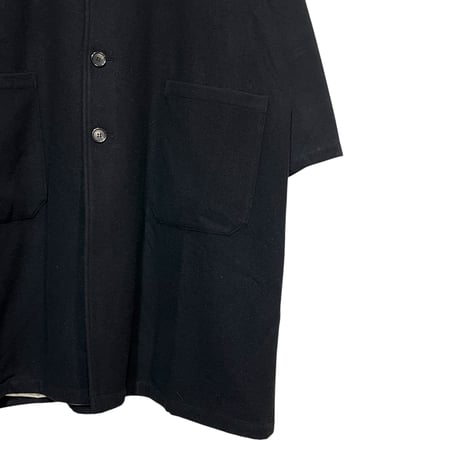 H.UNIT "Wool raglan atelier coat" (black) unisex