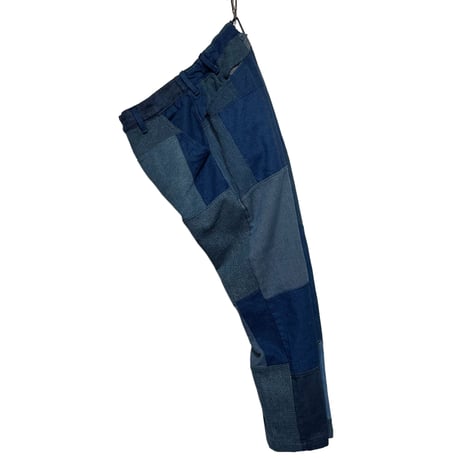 FUNSET OF ART "indigo patchwork karusan 5P pants"(indigo)unisex-M