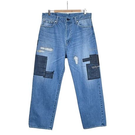 TigreBrocante"12,75oz denim big 5pocket pants“(hand damage)unisex.L