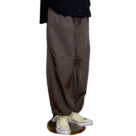 TigreBrocante"cord stripe darts wide pants"(brown)unisex