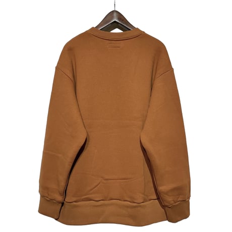 H.UNIT "NICE college crewneck sweat"(camel) unisex