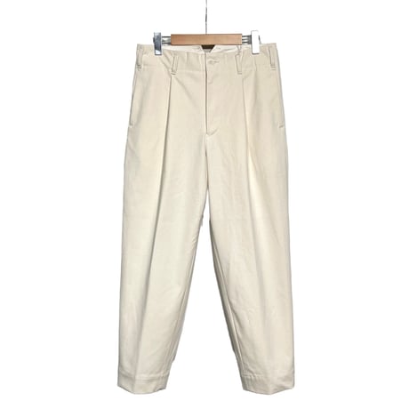 ASEEDONCLOUD"Handwerker cotton duck HW slacks" (off white) unisex