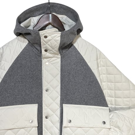 amne "MELTON/QUILT useful hoodie" (heather) unisex