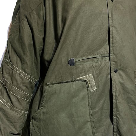 Slow Hands "recycle tent down coat for ARCHIVE"(olive)S-B unisex