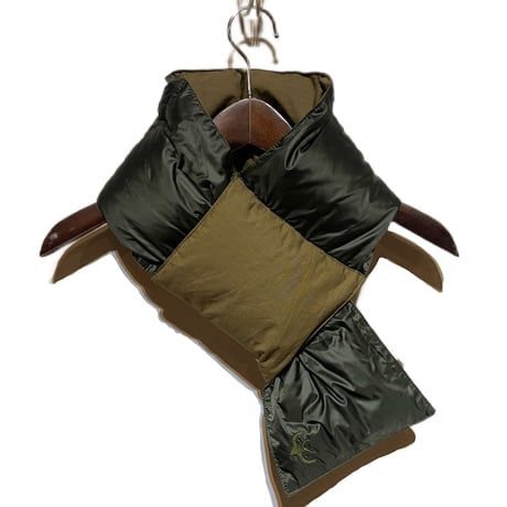 Slow Hands "cotton twill down neck warmer for ARCHIVE"