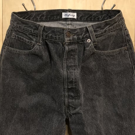 KNIFEWING"USA501 tuck tapered wide pants"S-A (black) unisex