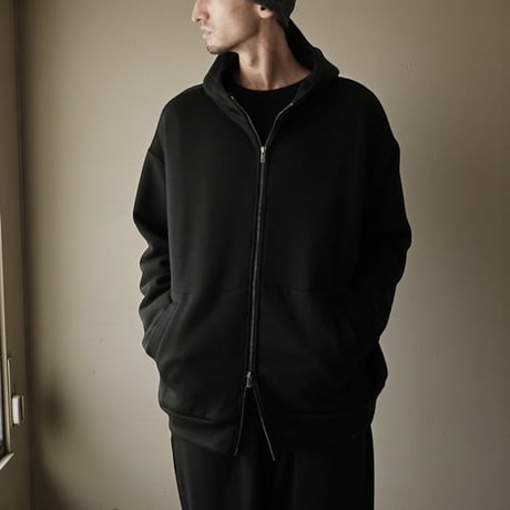 COLINA "CAPERTICA  Premium Wool Fleece / Zip Hoodie"(off black) unisex