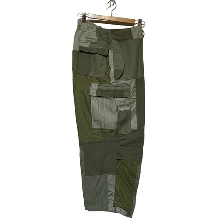 FUNSET OF ART "military patchwork ballon cargo pants"(khaki)unisex-MA