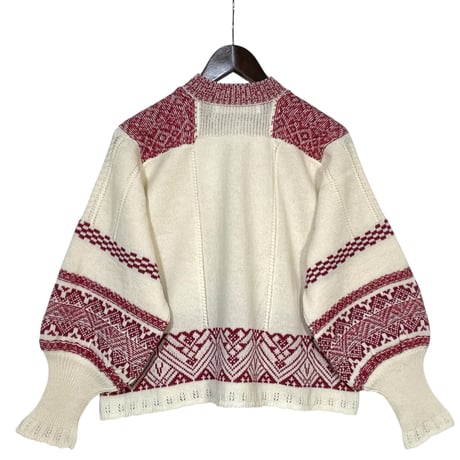 ASEEDONCLOUD"Seiyako jacquard blouse"(off white)women's