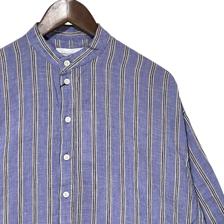 CAERULA PER LIGHTS "linen stripe stand OP" (blue)women's