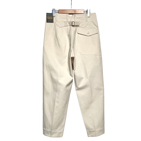 ASEEDONCLOUD"Handwerker cotton duck HW slacks" (off white) unisex