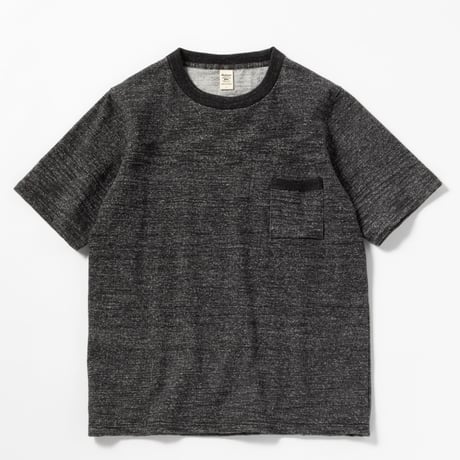 Jackman"dotsume pocket T-shirts"(heather black) unisex