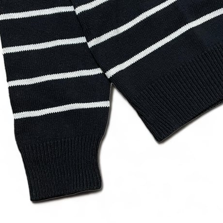 Brimwick U.S.A "stripe cotton crewneck" (black)unisex