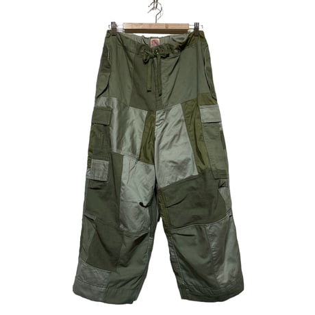 FUNSET OF ART "military patchwork ballon cargo pants"(khaki)unisex-MB