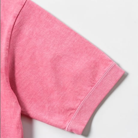 Jackman"pigment dye rib T-Shirts"(fade rose) unisex