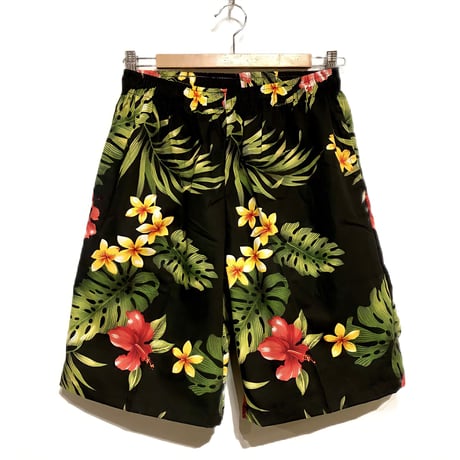 RJC cotton walk shorts (black botanical)
