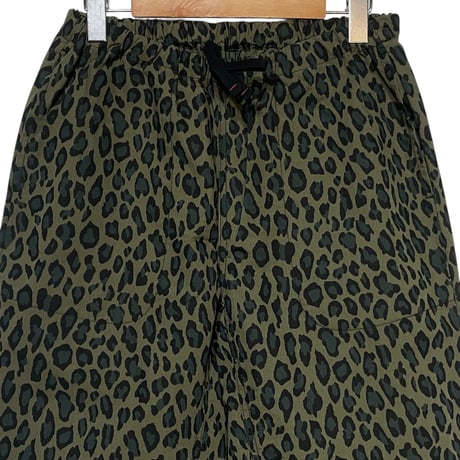 TigreBrocante"cotton×naylon leopard tagosaku pants“(khaki) unisex