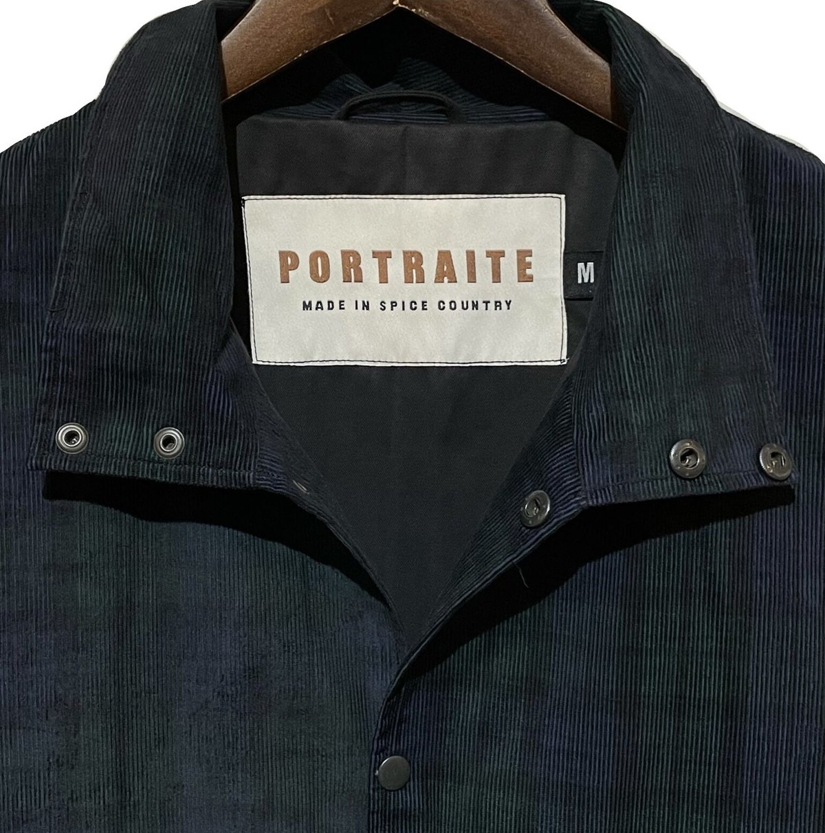 【美品】PORTRAITE over vest black watch Mサイズ PORTRAITE