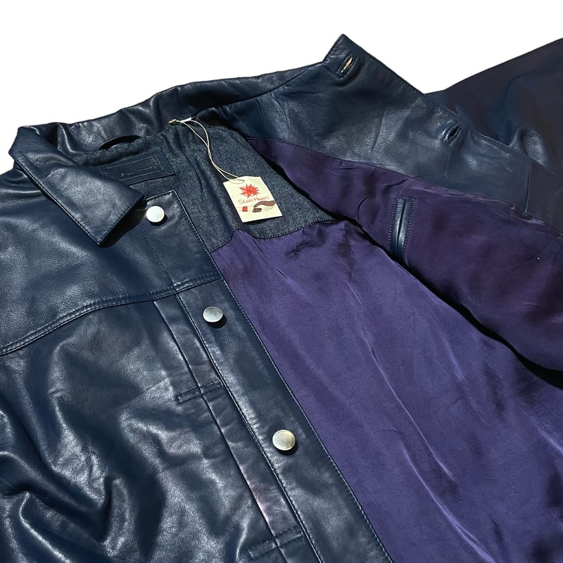 SlowHands シープレザートラッカージャケット XL ovy kaja 楽天市場】【KADOYA LEATHER TRACKER JACKET 】レザートラッカー