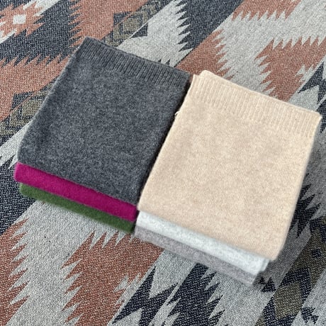 LIMONCHELLO"cashmere knit mini stole"unisex