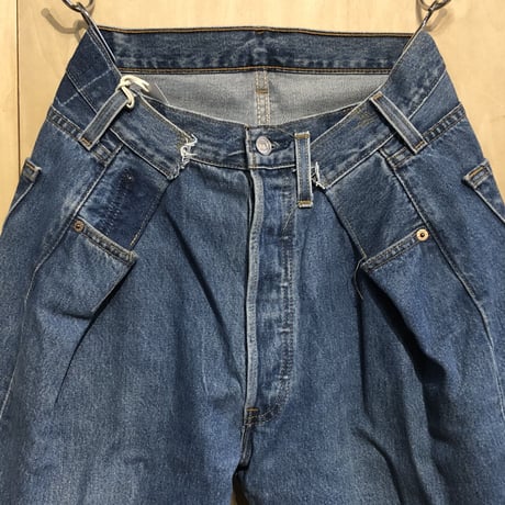 KNIFEWING"USA501 remake women's wide pants"(A)